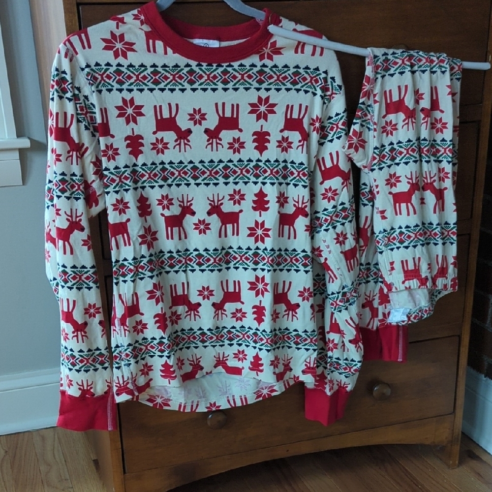 Hanna Andersson Red and White Pajama Set